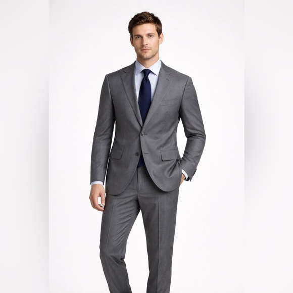 Carolina Herrera Other - Carolina Herrera Men's Grey 100% Wool 2-Piece Suit Size 40 Made in Portugal